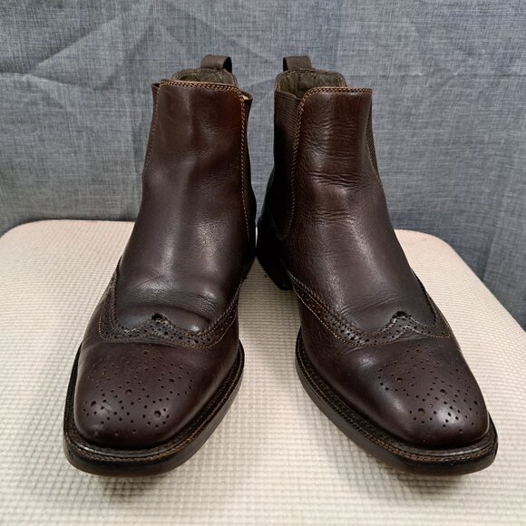 Cole Haan Men Leather Chukka Boots Brown Size 9.5 Brazil - Picture 11 of 12
